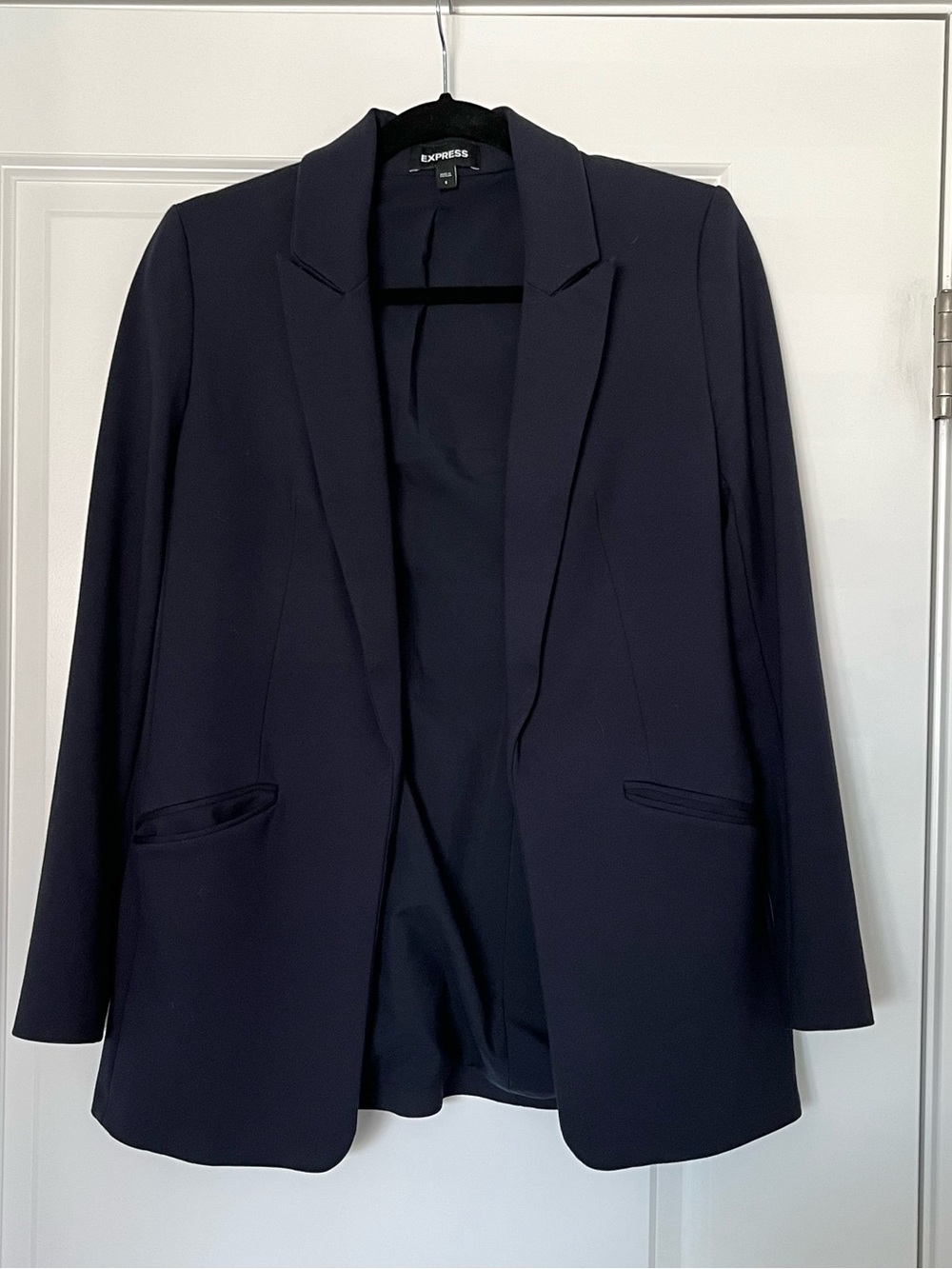 Express Women's Dark Navy Open Blazer Jacket